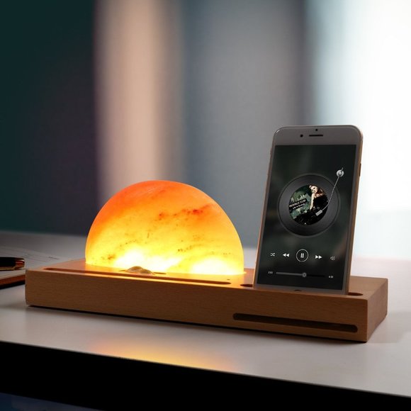 Himalayan Salt Lamp Wireless Charger - Picture 3 of 13